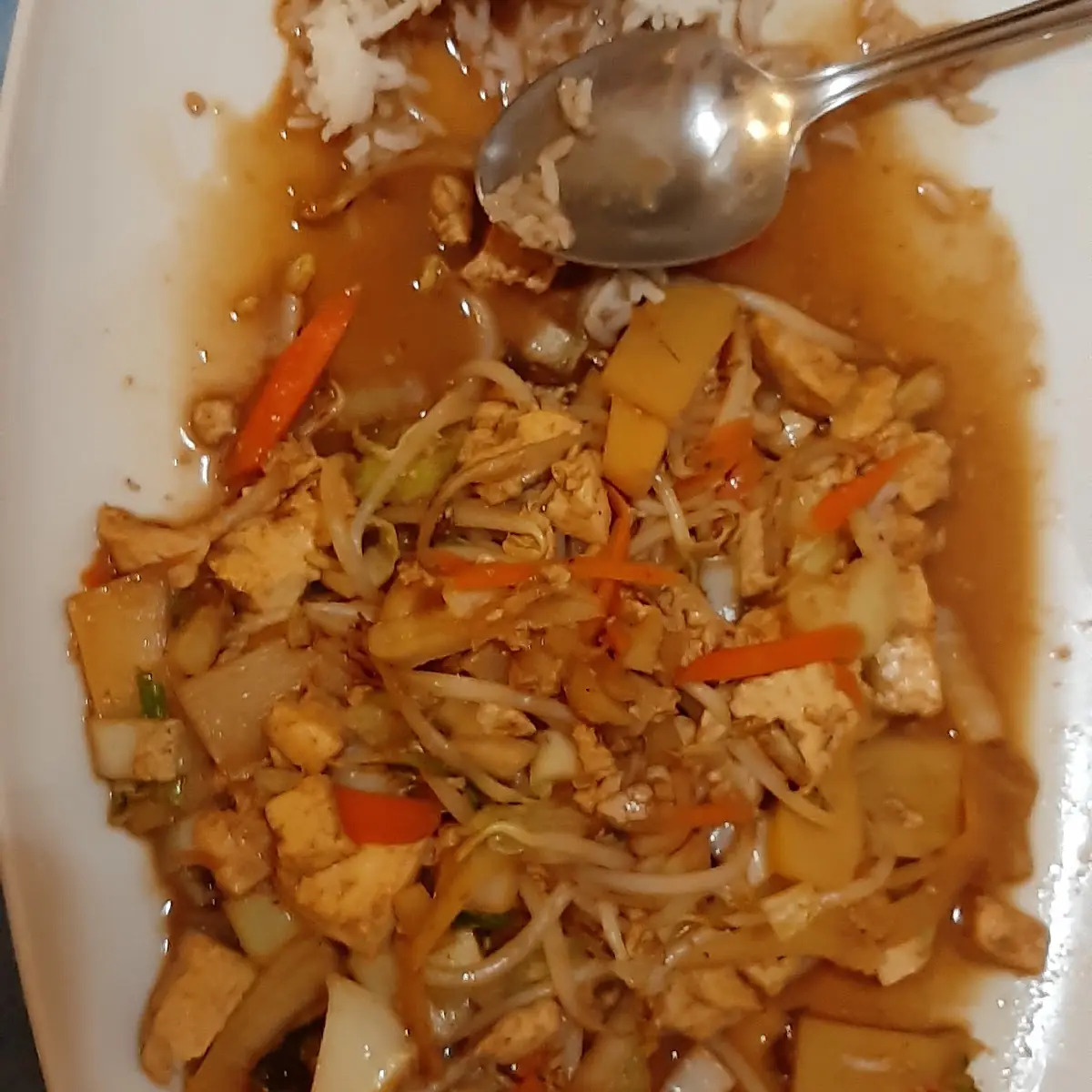 青菜炒豆腐